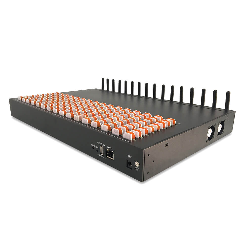 Modem Sim Port Ejointech 16 Port SMS Modem 256 SIM GSM Modem Gateway Device Support M