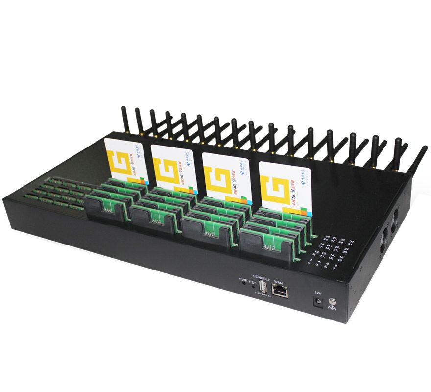 32 Port Bulk SMS Modem with 32 Full & 32 Standard SIM